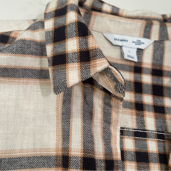 NWOT Old Navy “The Boyfriend” Plaid Button Down Shirt - Picture 9 of 15